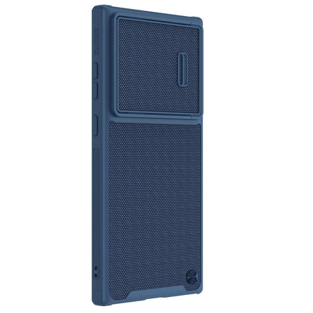 Nillkin Textured S Case etui Samsung Galaxy S23 Ultra pancerny pokrowiec z osłoną na aparat niebieskie