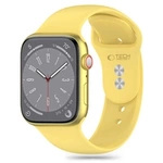 Tech-Protect Silikonarmband für Apple Watch 4 / 5 / 6 / 7 / 8 / 9 / SE / Ultra 1 / 2 (42 / 44 / 45 / 49 mm) – Gelb