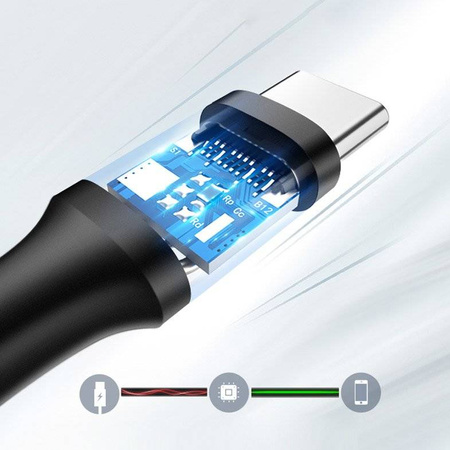 Ugreen kabel przewód USB 3.0 - USB Typ C 2m 3A czarny (20884)