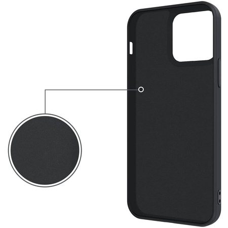 Etui IPHONE 13 PRO Silikonowe Ring Pierścień Magnetyczny Silicone Ring czarne