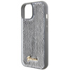 Guess Sequin Script Metal case for iPhone 15 - silver