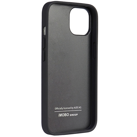 Audi Synthetic Leather iPhone 14 6.1&quot; black/black hardcase AU-TPUPPCIP14-TT/D1-BK