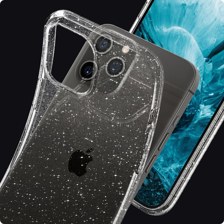 Etui IPHONE 12 / 12 PRO Spigen Liquid Crystal Glitter transparentne