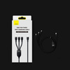 Baseus Flash Series II kabel USB Typ C / USB Typ A - USB Typ C / Lightning / micro USB 100 W 1,5 m czarny (CASS030201)