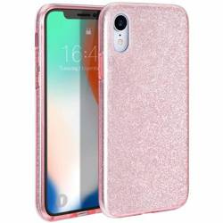 Etui IPHONE 14 Brokat Glitter różowe