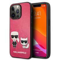 Karl Lagerfeld KLHCP13LPCUSKCP iPhone 13 Pro / 13 6,1" fuksja/fushia hardcase Ikonik Karl & Choupette