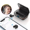 Choetech TWS wireless headphones waterproof with solar panel and built-in 2500mAh powerbank black (BH-T05)