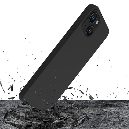 iPhone 14 case from the 3mk Silicone Case series - black