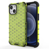 Honeycomb Case armor cover with TPU Bumper for iPhone 13 mini green