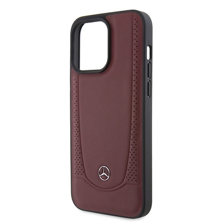 Mercedes MEHCP15LARMRE iPhone 15 Pro 6.1&quot; red/red hardcase Leather Urban Bengale