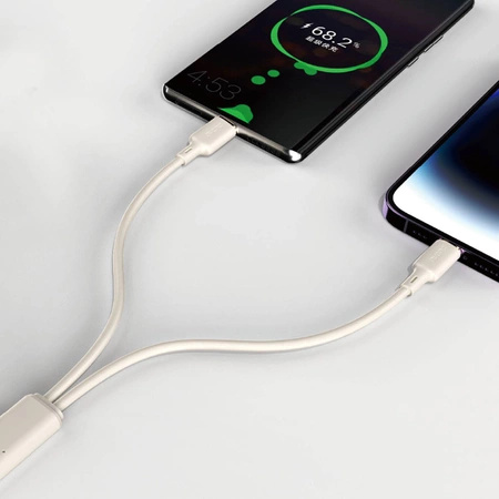 Kabel Dudao L7SCL USB-C - Lightning 30W 2m - beżowy