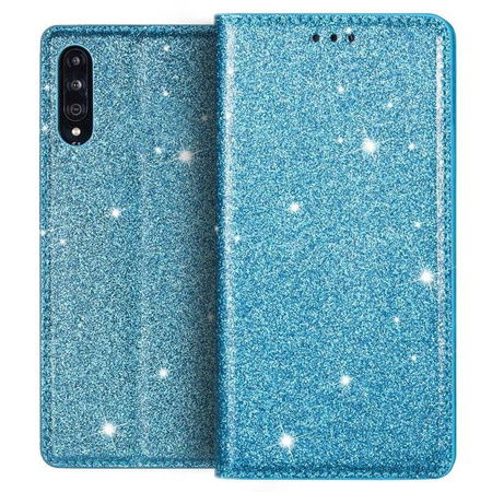 Etui HUAWEI Y6P portfel z klapką Flip Magnet Shine Brokat miętowe