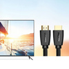 Ugreen mocny kabel przewód w nylonowym oplocie HDMI 2.0 4K 60 Hz 3D 18 Gbps HDR ARC Ethernet (HEC) 48 bit 1,5 m czarny (HD118 40409)