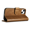 iCarer Oil Wax Wallet Case 2in1 case iPhone 14 Leather Flip Cover Anti-RFID brown (WMI14220721-TN)