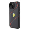 Ferrari FEHCP15SPTWK iPhone 15 6,1&quot; schwarz/schwarzes Hardcase Twist Metal Logo