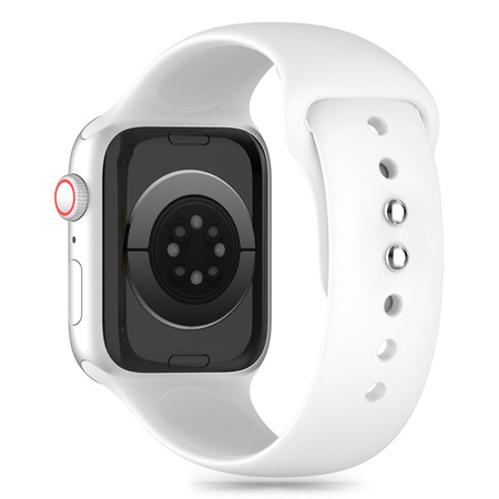 Tech-Protect Silikonarmband für Apple Watch 4/5/6/7/8/9/SE (38/40/41 mm) – Weiß