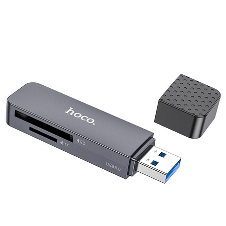 HOCO czytnik kart pamięci USB A 2.0 HB45 szary