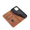 Magnet Fancy Case Case for iPhone 13 Pro Max Pouch Card Wallet Card Holder Brown