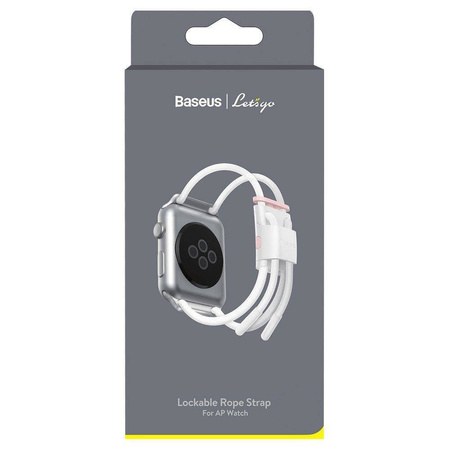 Baseus pasek opaska bransoleta do Apple Watch 38 mm / 40 mm biały (LBAPWA4-A24)