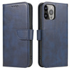 Magnet Case elegant bookcase type case with kickstand for iPhone 13 Pro Max blue