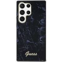 Guess GUHCS23LPCUMAK S23 Ultra S918 schwarz/schwarzes Hardcase Marble