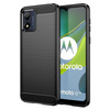 Carbon Case für Motorola Moto E13 flexible Silikon-Carbon-Hülle schwarz