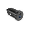 SBS TECRPD25W 25W USB-A USB-C Autoladegerät mit Power Delivery – Schwarz