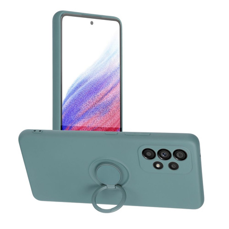 Futerał SILICONE RING do SAMSUNG Galaxy A35 5G zielony