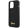 Guess GUHCP13XLSLMGBK iPhone 13 Pro Max 6.7" black/black hardcase Silicone Script Gold Logo