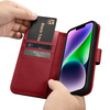 iCarer Wallet Case 2in1 iPhone 14 Flip Leather Cover Anti-RFID red (WMI14220725-RD)