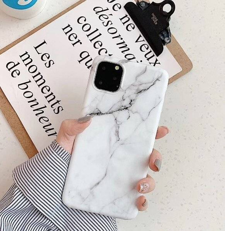 Wozinsky Marble żelowe etui pokrowiec marmur Xiaomi Mi 10 Lite czarny