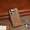 iCarer CE Premium Leather Folio Case iPhone 14 Pro Magnetic Flip Leather Folio Case MagSafe brown (WMI14220714-BN)