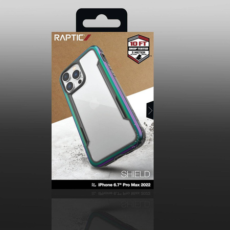 Raptic X-Doria Shield Case für iPhone 14 Pro Max gepanzerte opale Hülle