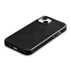 iCarer Case Leather genuine leather case for iPhone 14 Plus schwarz (WMI14220703-BK) (MagSafe compatible)