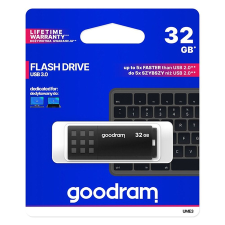 Pendrive 32GB GOODRAM USB 3.0 UME3 czarny