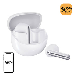 Slúchadlá do uší TWS QCY AilyBuds Pro HT10, ANC (biele)