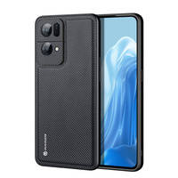 Dux Ducis Fino case cover covered with nylon material Oppo Reno7 Pro 5G black