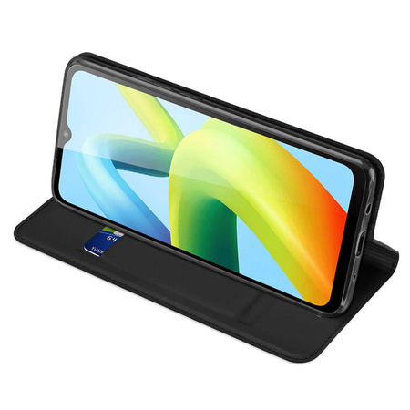 Dux Ducis Skin Pro Hülle für Xiaomi Redmi A1+ Flip Card Wallet Stand Schwarz