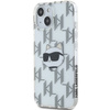 Karl Lagerfeld KLHCP15SHKLPCHT iPhone 15 / 14 / 13 6.1" transparent hardcase IML Choupette Head & Monogram