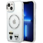 Karl Lagerfeld KLHMP14MHKCT iPhone 14 Plus 6,7" hardcase przeźroczysty/transparent Karl & Choupette Aluminium Magsafe