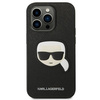 Karl Lagerfeld Saffiano Karl Head Patch Case – Etui iPhone 14 Pro Max (czarrny)