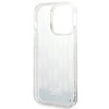 Original Case IPHONE 14 PRO Karl Lagerfeld Hardcase Liquid Glitter Monogram (KLHCP14LLMNMS) silver