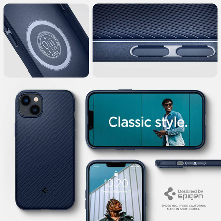 Spigen MAG RÜSTUNG IPHONE 14 PLUS MARINEBLAU