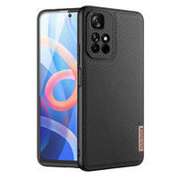 Dux Ducis Fino case cover covered with nylon material for Poco M4 Pro 5G black