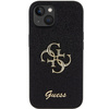 Original Case APPLE IPHONE 15 Guess Hardcase Glitter Script Big 4G (GUHCP15SHG4SGK) black