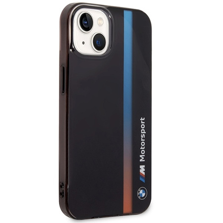 Etui BMW BMHCP14S22HVGV iPhone 14 6.1" czarny/black IML Tricolor Stripe