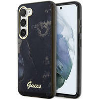 Guess GUHCS23MHTMRSK S23+ S916 black/black hardcase Golden Marble Collection