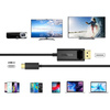 Choetech jednokierunkowy kabel przejściówka z USB Typ C do Display Port 4K 1,8m czarny (XCP-1801BK)