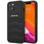 AMG AMHCP14MGSEBK iPhone 14 Plus 6,7" czarny/black hardcase Leather Debossed Lines