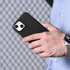 iCarer Litchi Premium Leather Case iPhone 14 Magnetic Leather Case with MagSafe Black (WMI14220709-BK)